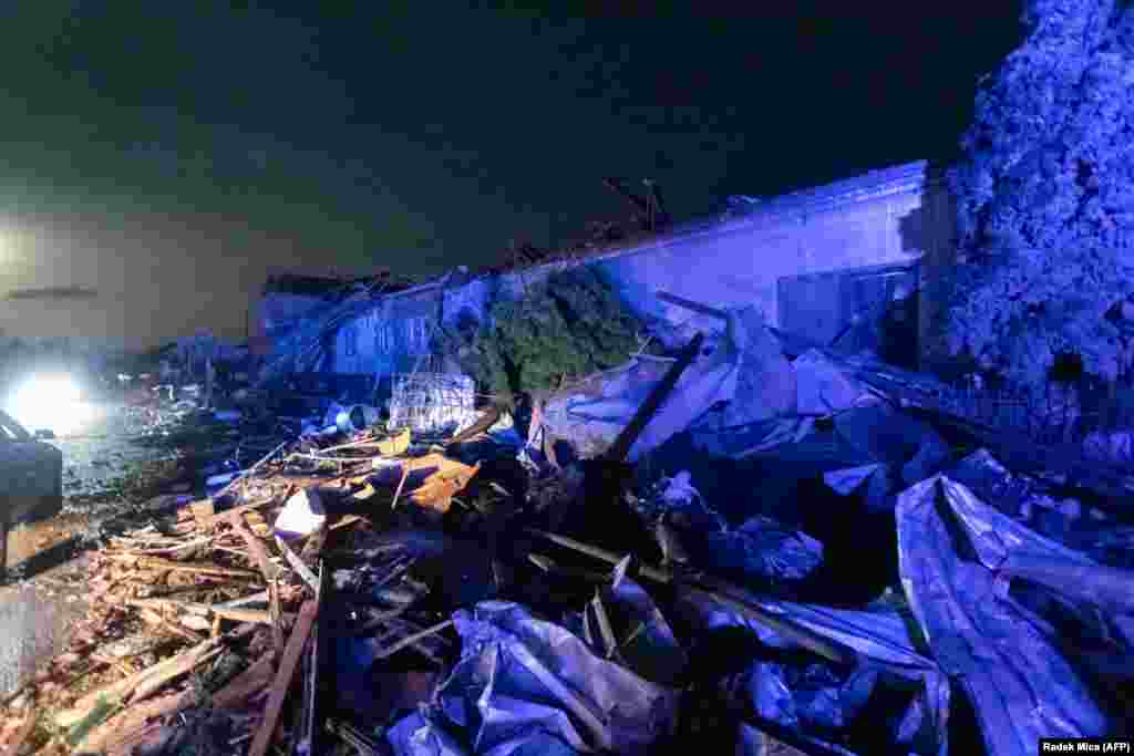 Június 24-én este több órán keresztül tombolt a vihar az ország déli részén. A kép Hrusky településen készült.