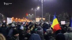 Marile proteste antiguvernamentale de la București - 1 februarie seara