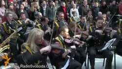 В аеропорту «Київ» (Жуляни) 180 музикантів зіграли гімн ЄС