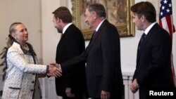Hillary Clinton sa članovima Predsjedništva BiH