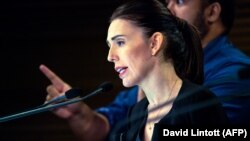 Novozelandska premijerka Jacinda Ardern tokom pres konferencije u parlamentu u Velingtonu 18. marta 2019.