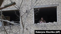 Запорожьедеги кыйраган үйдүн тургуну, 11-ноябрь, 2024-жыл.