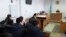 Судебное заседание по делу бывших полицейских, которые обвиняются в мошенничестве. Темиртау, 19 ноября 2015 года.