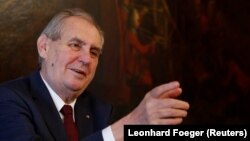 Президентът на Чехия Милош Земан. Снимката е архивна