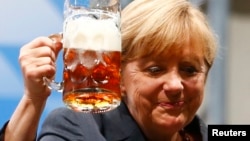 Angela Merkel na predizbornom skupu u Minhenu, avgust 2013.