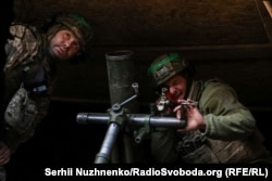 Мінометники 49-го окремого штурмового батальйону «Карпатська Січ» на Торецькому напрямку. Січень, 2025