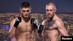 Хабиб Нурмагомедов жана Конор Макгрегор.