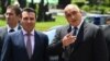 Premierul Macedoniei Zoran Zaev (stânga) și omologul său bulgar Boiko Borisov (dreapta)