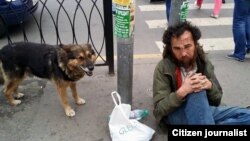 Гражданин Узбекистана Ахмадали Умаров, скитавшийся по улицам Москвы. Архивное фото.