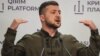 Ukraine's President Zelenskiy attends a news conference in Kyiv