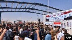 گذرگاه ابوکمال که در کنترل نیروهای بشار اسد است.