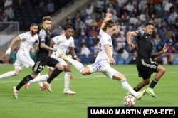 دیدار رئال مادرید با تیم فوتبال شریف در جریان جام قهرمانان اروپا در ۲۸ سپتامبر ۲۰۲۱