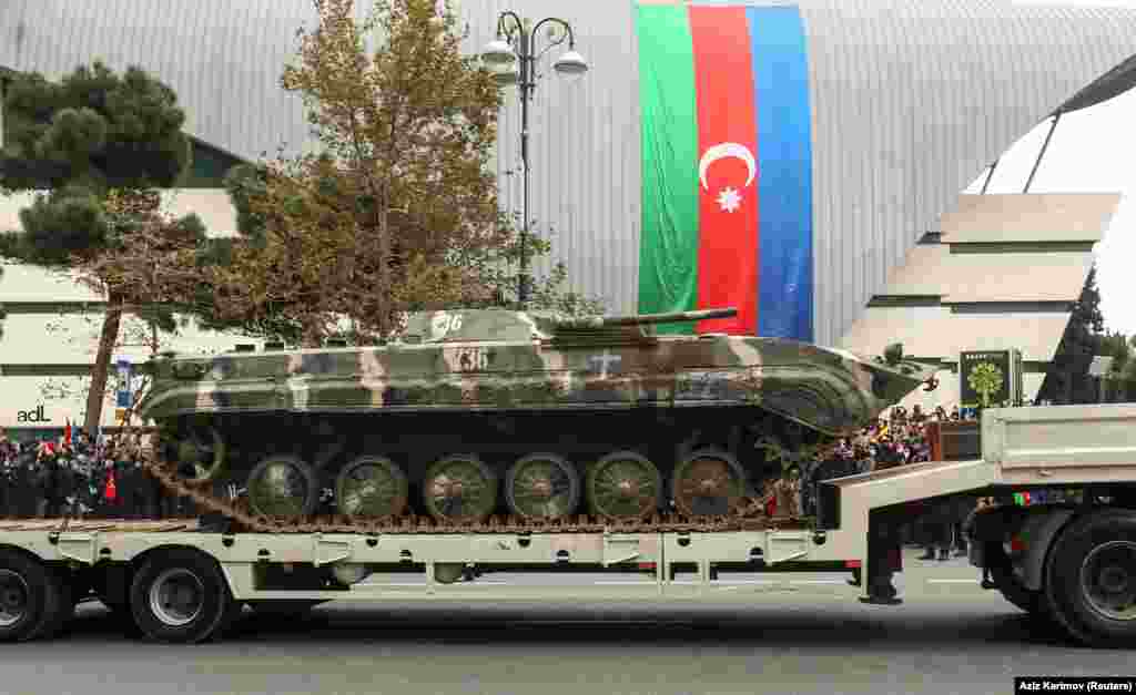 Оклопен транспортер (АПЦ) на ерменските сили заробен за време на неодамнешните борби&nbsp;