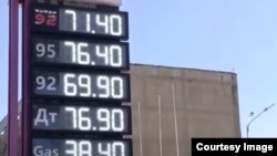 Бишкектеги күйүүчү майга болгон баа. 2.09.2025