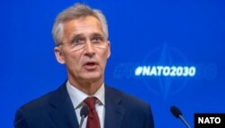 Secretarul general NATO Jens Stoltenberg, 8 iunie 2020.