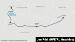 Тарҳи аввалияи роҳи оҳани Туркманистон -Афғонистон - Тоҷикистон
