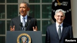 Barack Obama duke e shpallur nominimin e gjyqtarit Merrick Garland 