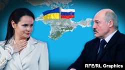 Alexandr Lukașenka și contracandidata sa, Svetlana Țihanovskaia 