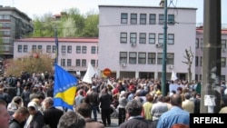 Protest demobilisanih boraca u Sarajevu 