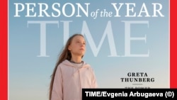 Activista Greta Thunberg pe coperta revistei „Time”
