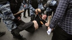 Задержание на Тверской улице, 12 июня 2017 года