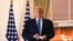 Američki predsednik Donald Tramp u Beloj kući bez maske, nakon povratka iz vojne bolnice u kojoj se lečio od COVID-a 19, Vašington, 5. oktobar