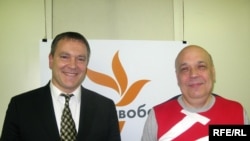 Вадим Колесніченко та Генадій Москаль у студії Радіо Свобода