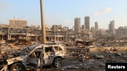 Impactul exploziilor de la Bierut, 4 august 2020. 