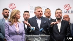 Robert Fico Pozsonyban 2023. október 1-jén