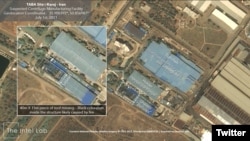 تصویری که یک موسسه اسرائيلی از تاسیسات تولید سانتریفیوژ در کرج منتشر کرده است