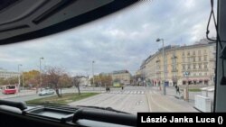 Bécsi utcakép a lezárások kezdetén, 2020. november 17. A fotót egy Bécsben élő magyar készítette.