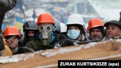 Иллюстрационное фото. Участники протестов на Площади Независимости. Киев, декабрь 2013 года