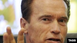 Bivši guverner Kalifornije Arnold Schwarzenegger u Moskvi, 12. oktobar 2010.