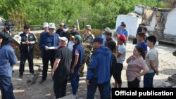 Улукбек Марипов в Баткенской области. 