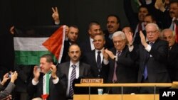  محمود عباس در سازمان ملل پس از رای‌گیری