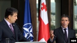 Генсек встретился с президентом Грузии Михаилом Саакашвили