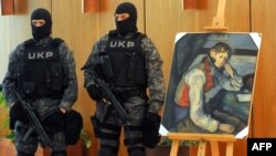 Sezanova slika pronađena u Beogradu, april 2012.