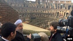 دیدار روحانی از محوطه باستانی کلوسئوم در رم