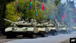 Az azeri erők vonulnak Agdam felé, 2020. november 20.