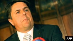 Лідер Британської національної партії (БНП) Нік Гріффін, Манчестер, 8 червня 2009 року.