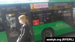 Троллейбус. Бишкек шаары. Иллюстрациялык сүрөт.