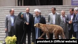 بازدید حسن روحانی و هیئت دولت او از نمایشگاه چالش‌های زیست‌محیطی، خرداد ۱۳۹۳