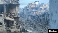 Teško oštećeni objekti tokom izraelske vojne operacije koja je u toku, usred sukoba između Izraela i Hamasa, u Beit Lahiji, u severnom pojasu Gaze, 18. decembra 2024.