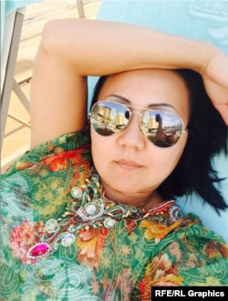 Selfi Turgunove uz natpis „Super odmor! ☀️😍👍 ”. (Foto: Turgunova/Odnoklassniki)