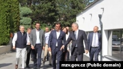 Dvoržak tokom svoje posete opštini Istok, 2023.