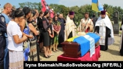 Прощання з бійцем батальйону Азов Миколою Березовим, Бориспіль, 13 серпня 2014 року