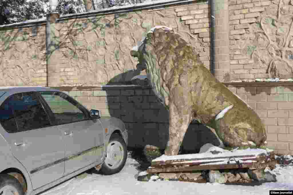 Арстанбаптын борборуна мурда коюлган эстелик. 