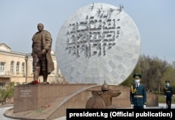 Бишкек Баатырдын айкели. Бишкек шаары. 14.4.2021.