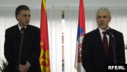 Boris Tadić i Filip Vujanović u Herceg Novom, 16.03.2011. Foto: Jasna Vukićević 