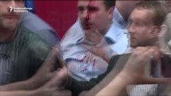 Macedonian Protesters Storm Parliament, Beat Party Leader